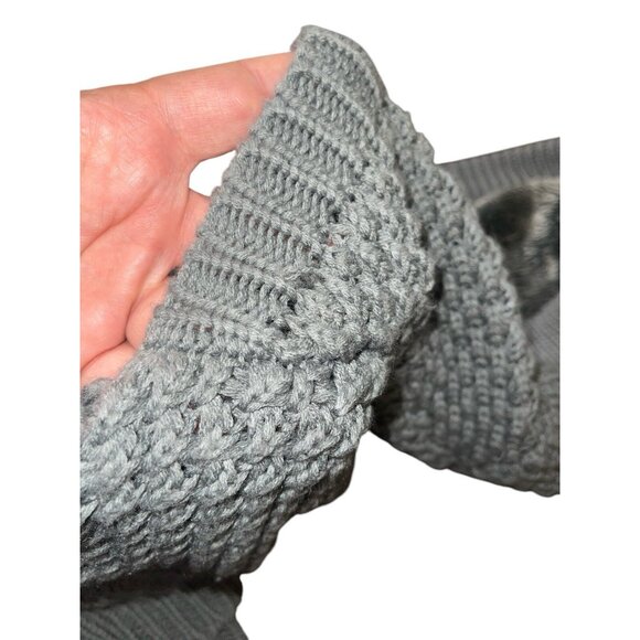 ZARA  Women's Size Small Gray Short Sleeve Cardigan Hooded Sweater Snap Buttons - Picture 14 of 15